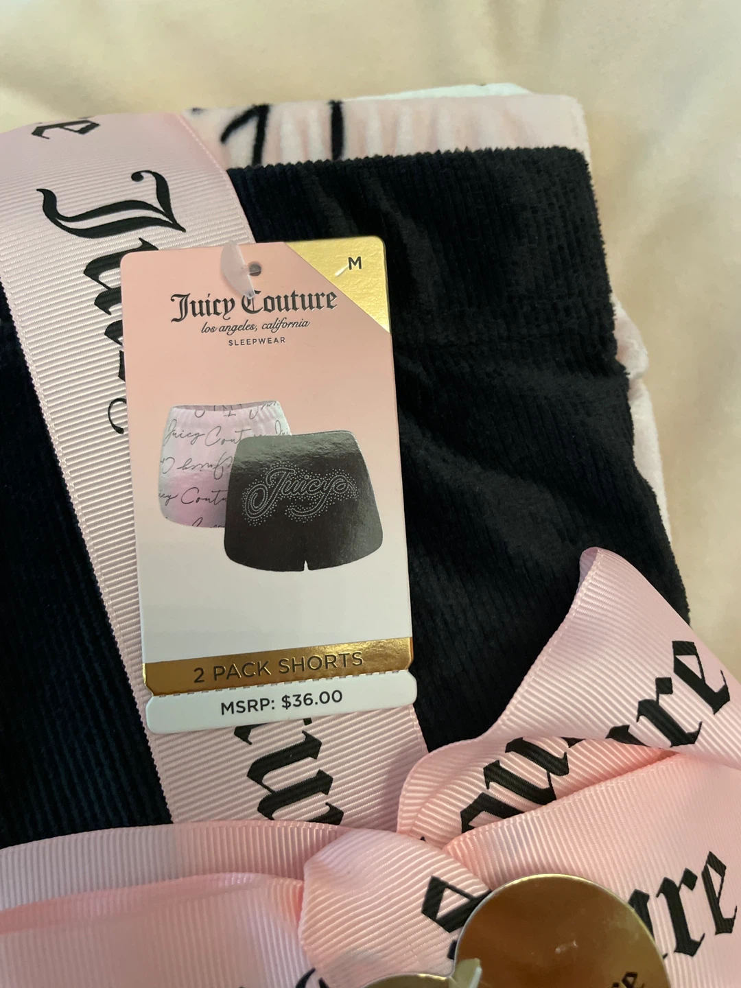 Juicy Couture 2 Pack Sleepwear Shorts Size M - photo 3