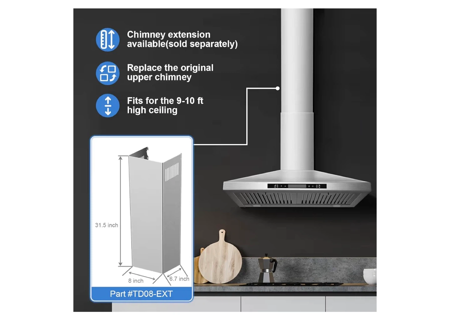 Stainless Steel Range Hood - 30 inch - photo 5