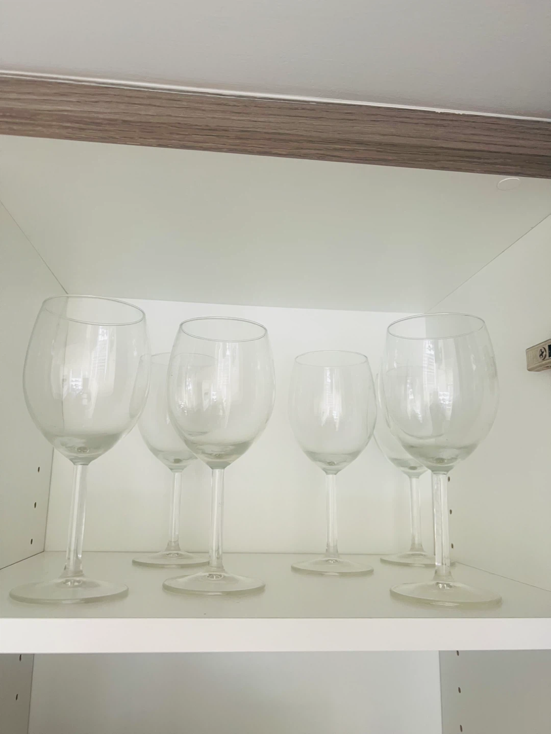 Set of 6 Clear Wine Glasses - photo 2