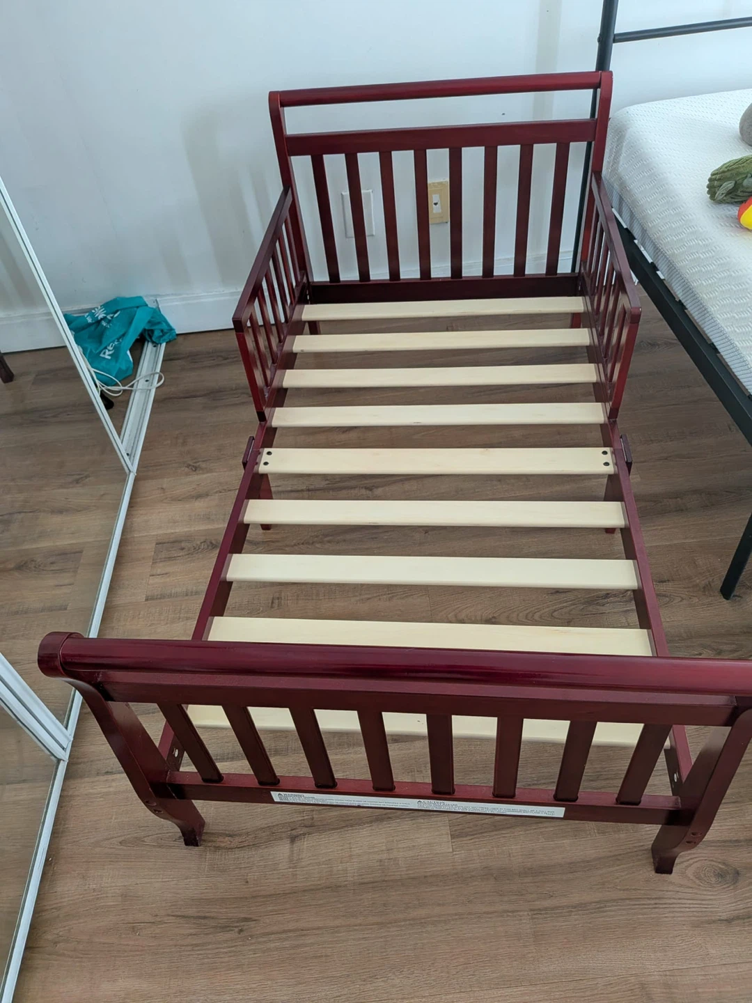 Dark Red Toddler Bed - photo 2