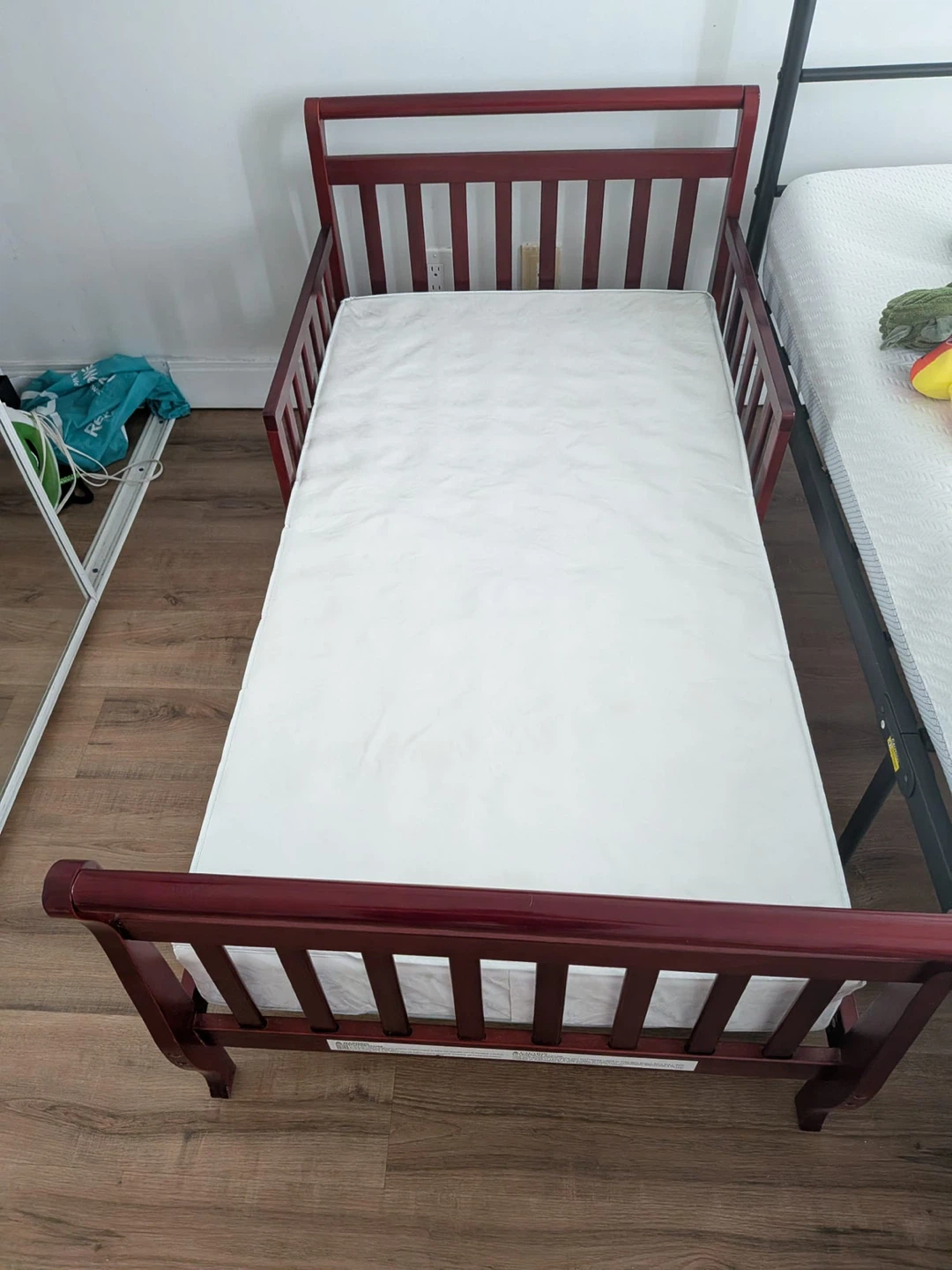 Dark Red Toddler Bed