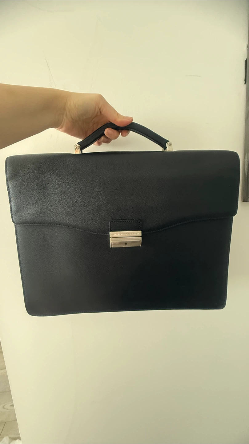 Fratelli Rossetti Black Leather Briefcase - photo 3