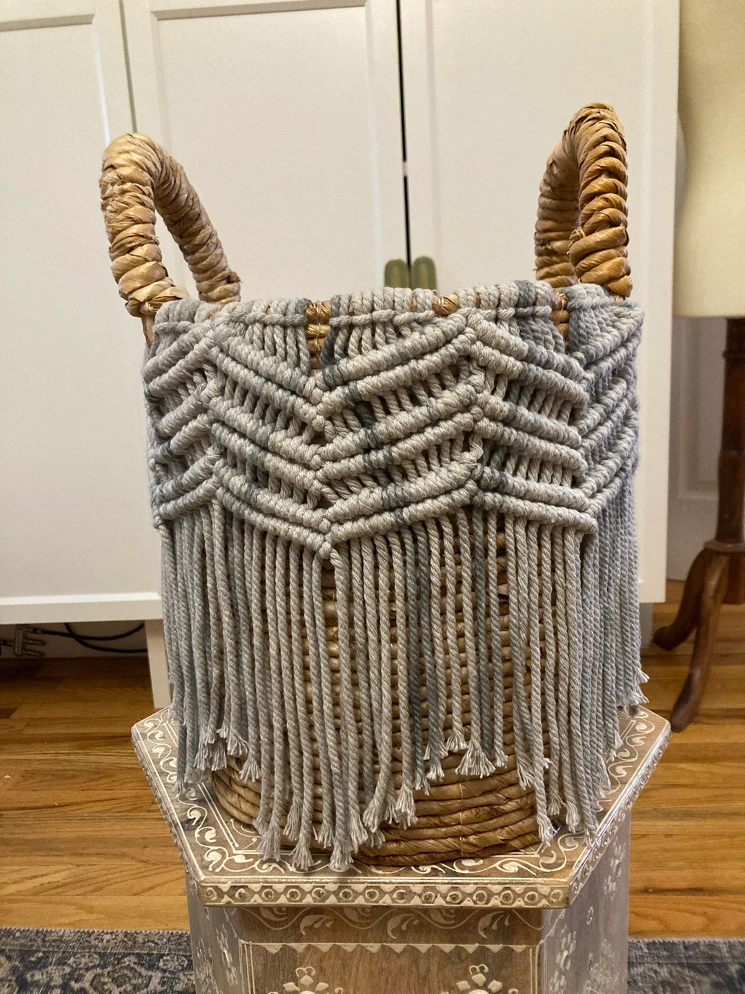 Macrame Woven Storage Basket