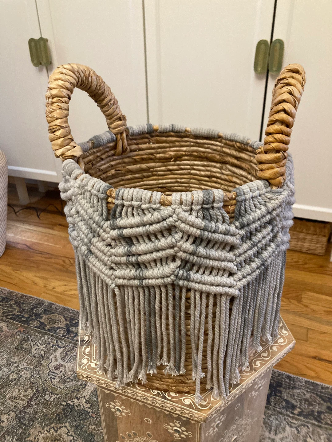 Macrame Woven Storage Basket - photo 2