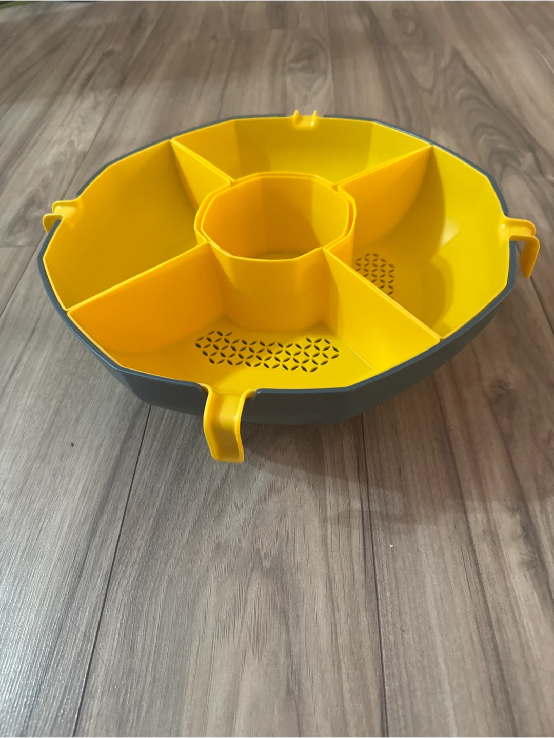 Rotating hot pot - Yellow Divided Serving Tray - photo 2