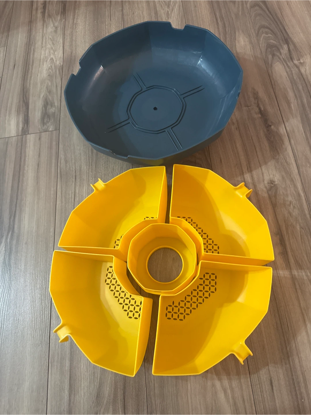 Rotating hot pot - Yellow Divided Serving Tray - photo 3