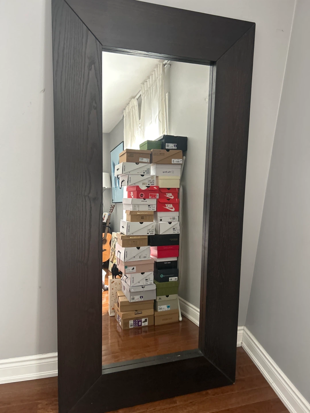 Dark Wood Full Length Mirror - photo 2