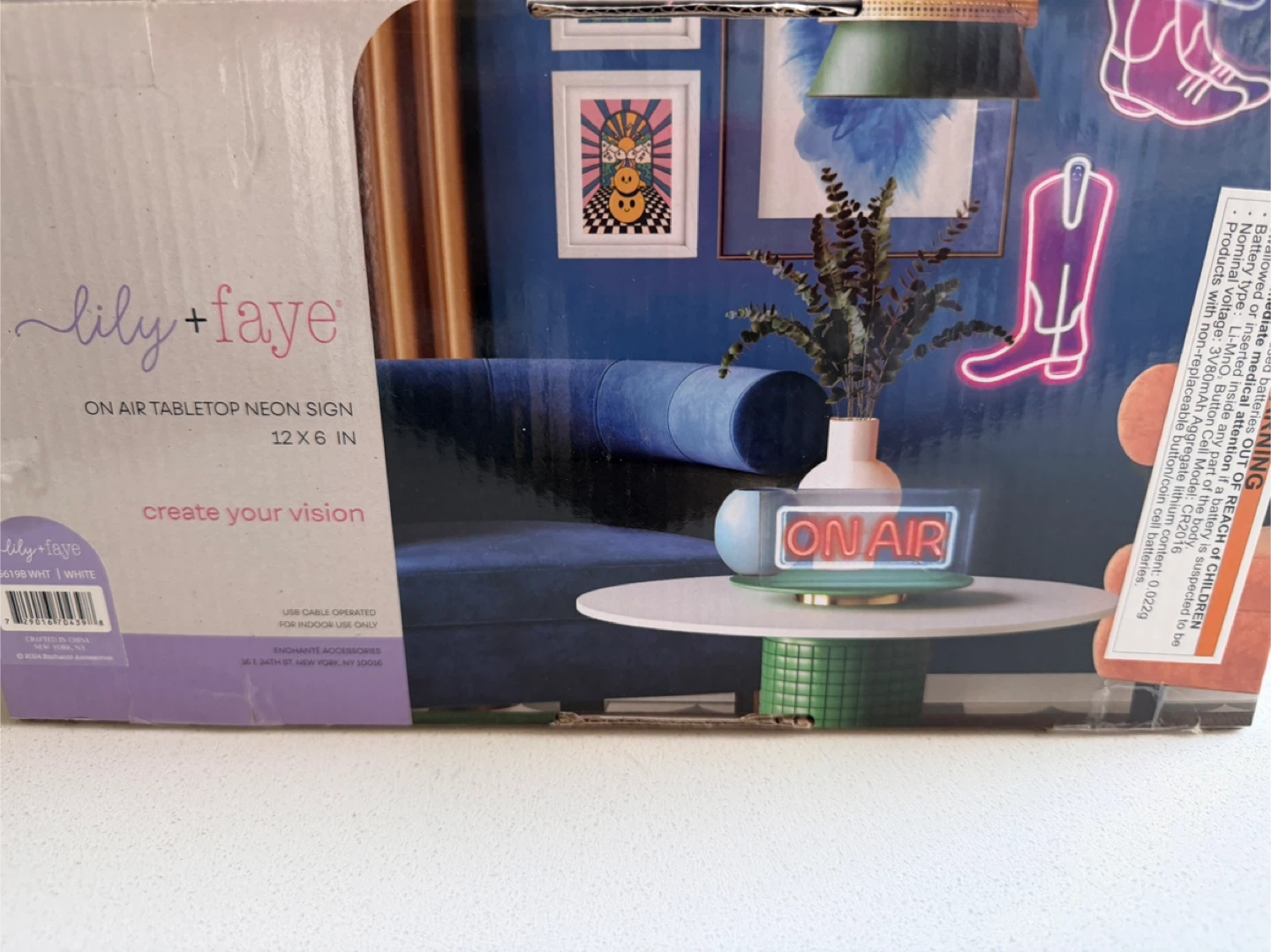 Lily + Faye ON AIR Tabletop Neon Sign - photo 5