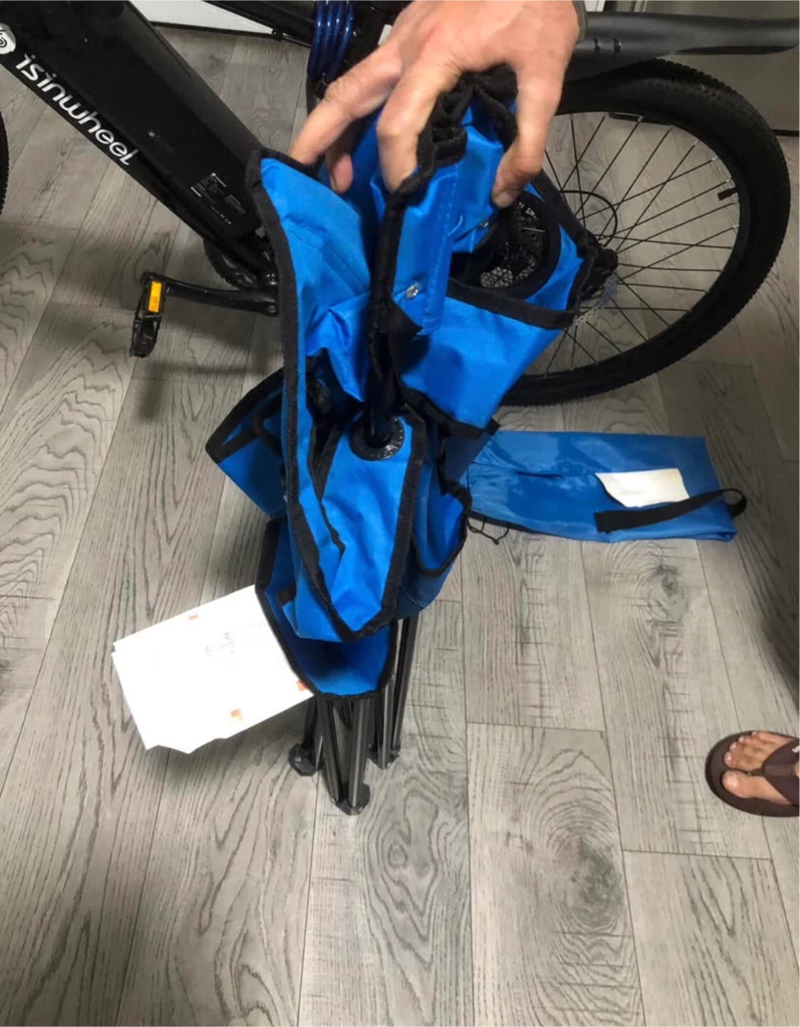 Ozark Trail Blue Folding Camp Chair with Cup Holder - photo 3