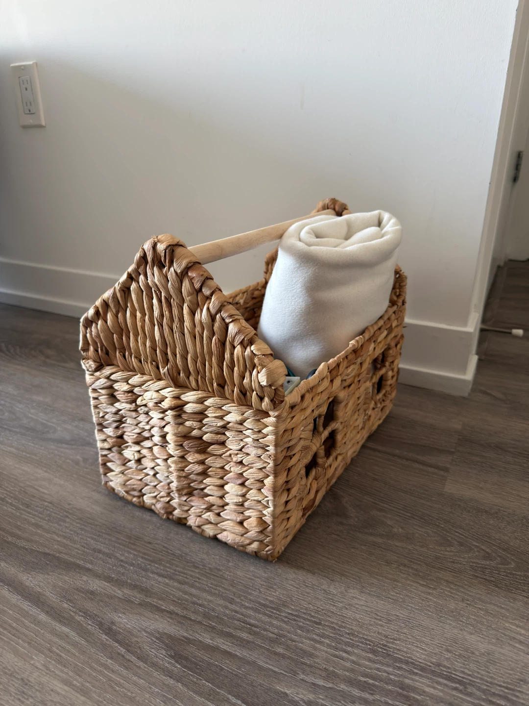 Woven Storage Basket with Handle - photo 2