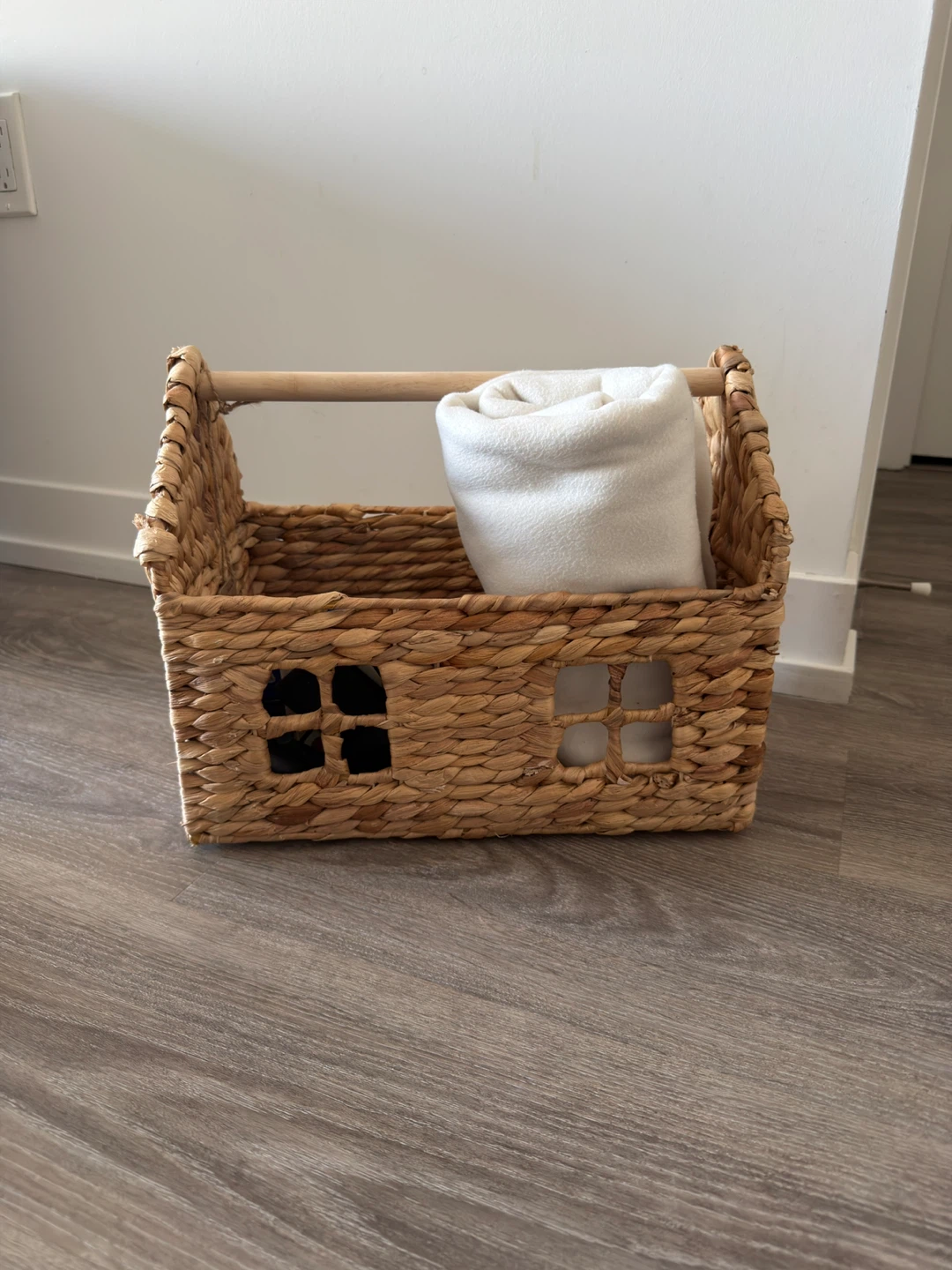 Woven Storage Basket with Handle