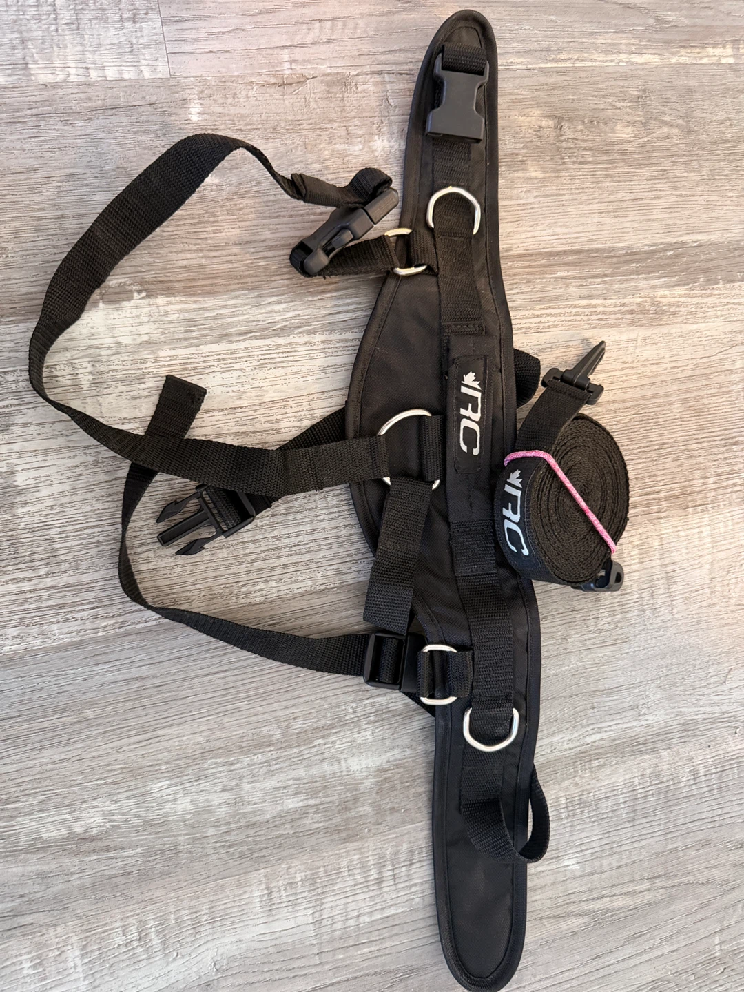 RC ski Harness Strap and lead