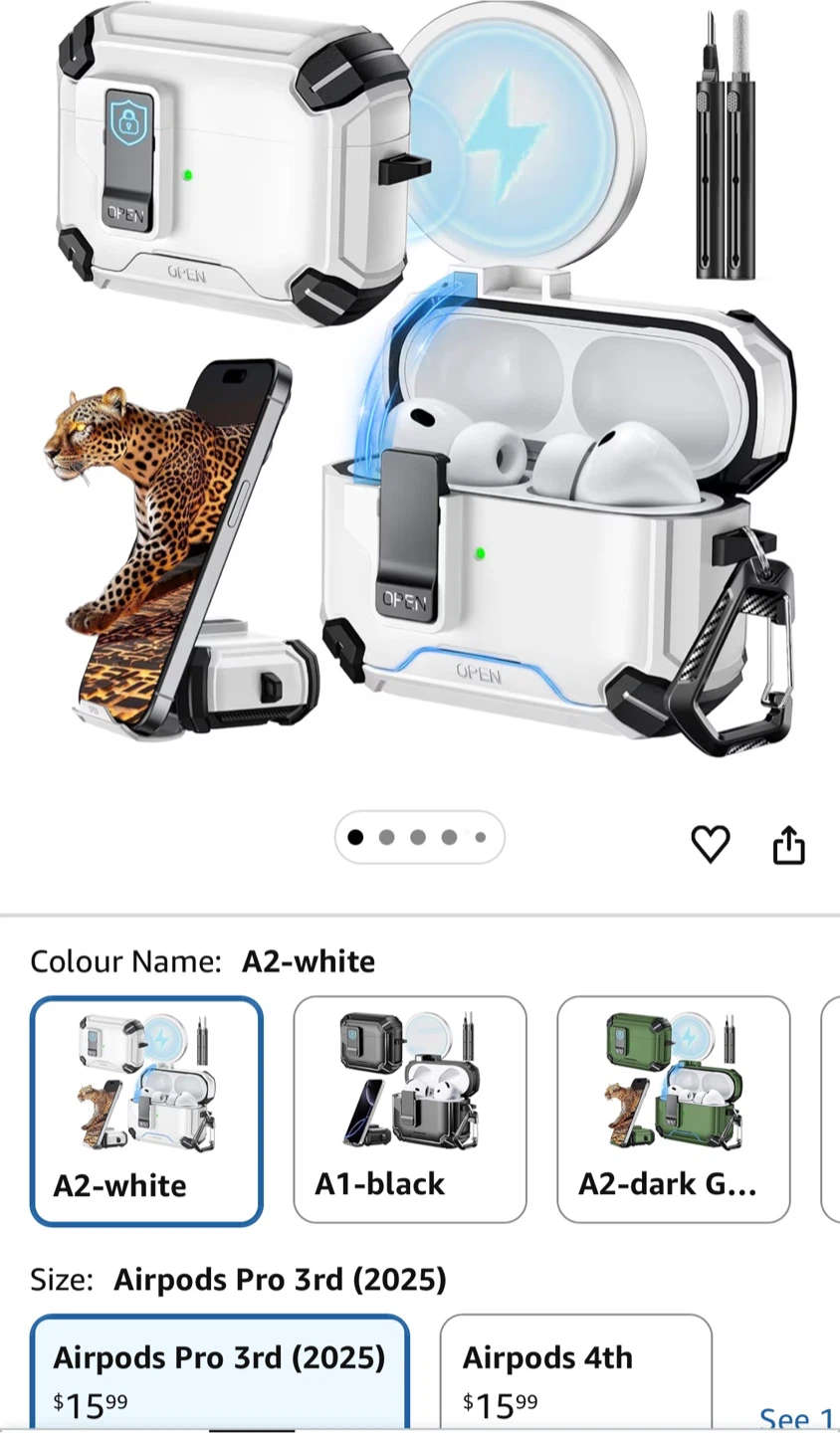 Airpods Pro 3rd Gen (2025) Case - White