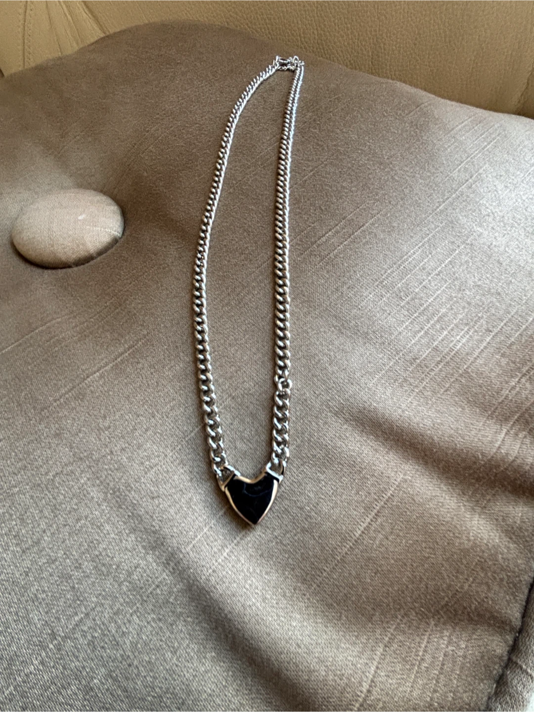 Heart Necklace 18” and Mejuri box