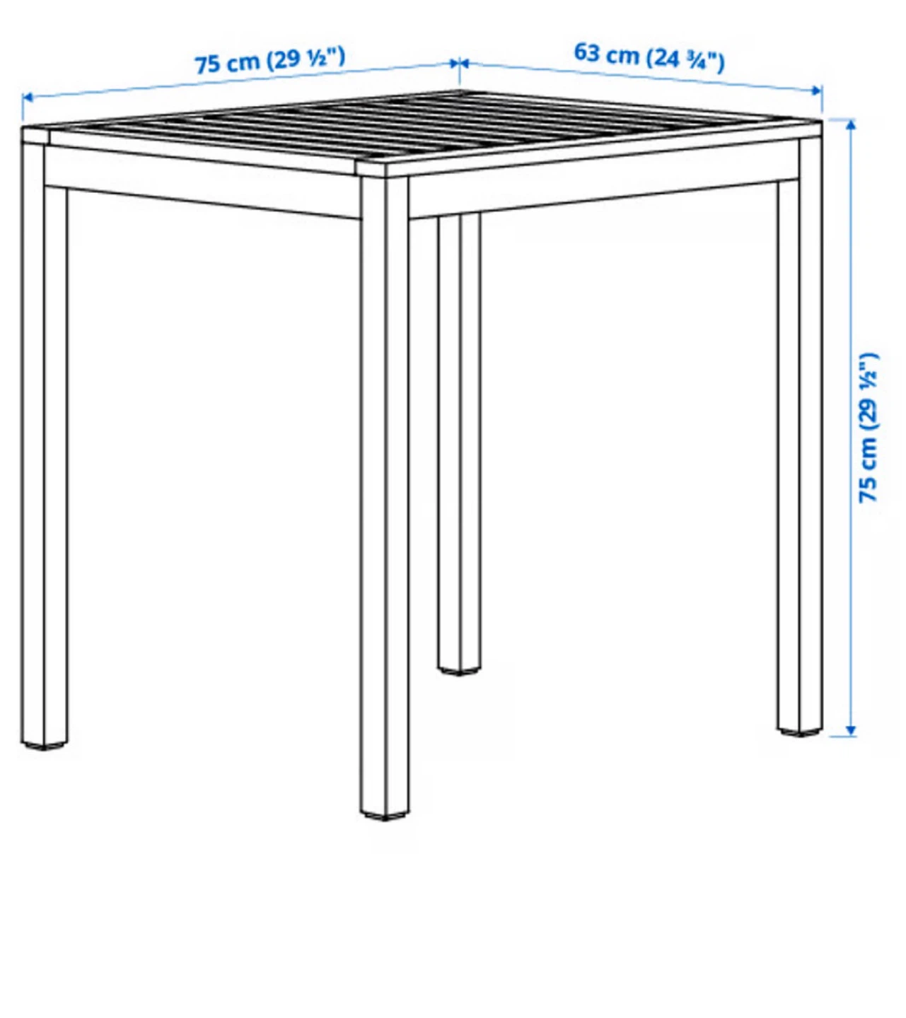 Ikea Wooden Outdoor Table - photo 3