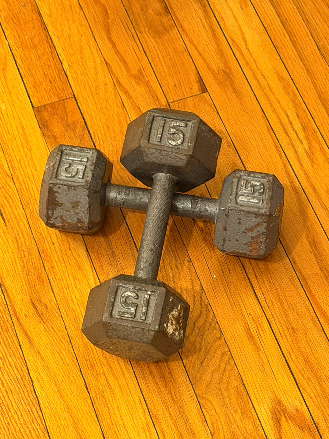 Pair of 15 lb Dumbbells - photo 3