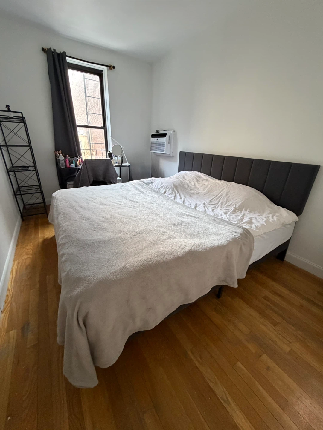 King Size Upholstered Platform Bed Frame with Headboard - photo 5