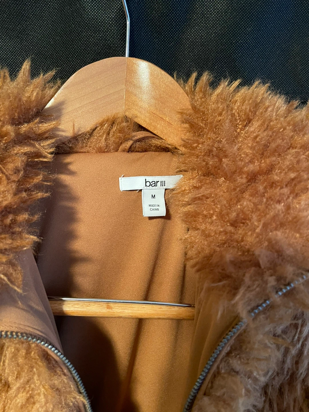 Bar III Faux Fur Jacket Size M - photo 2