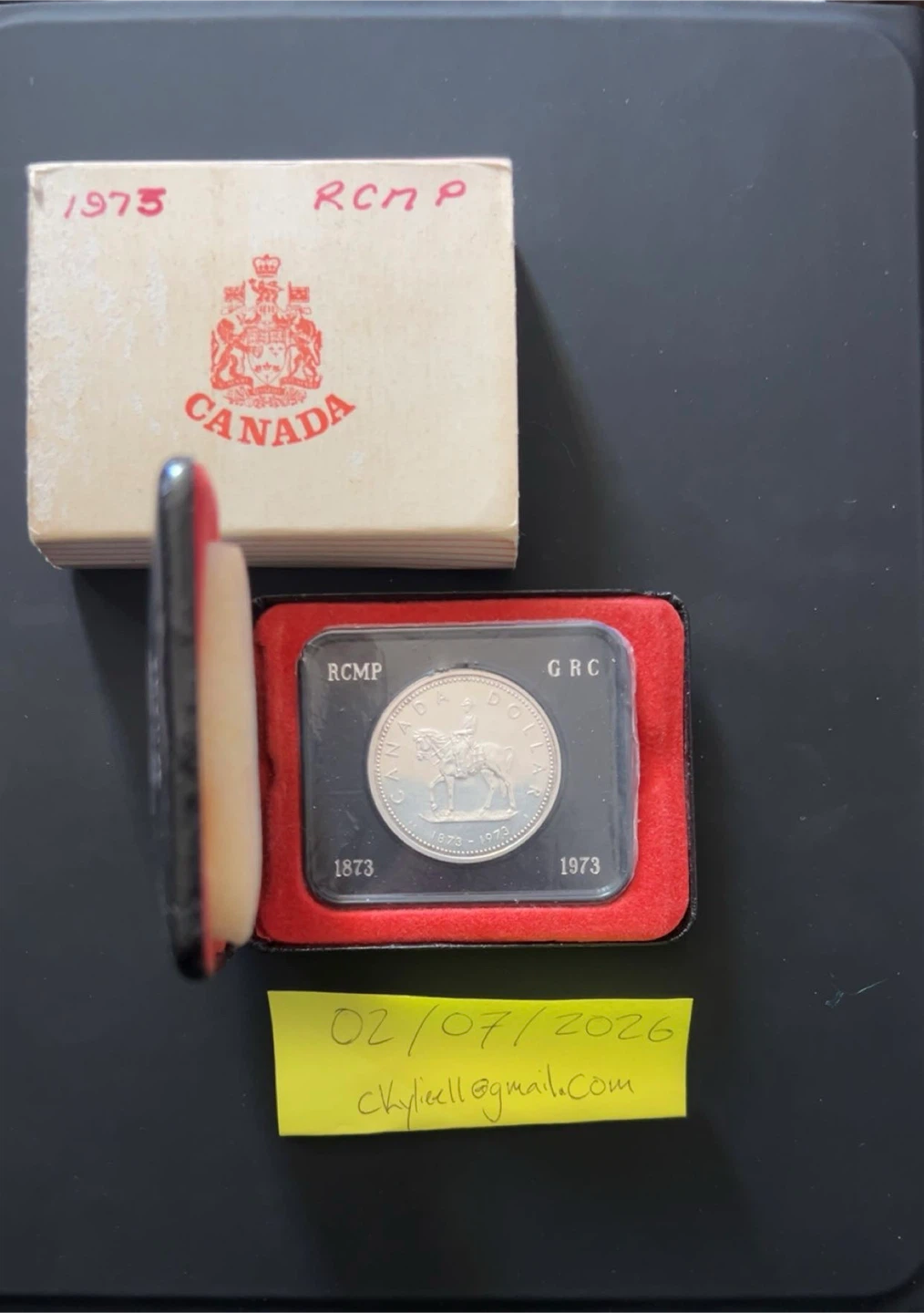 1973 RCMP Canada silver Dollar Coin
