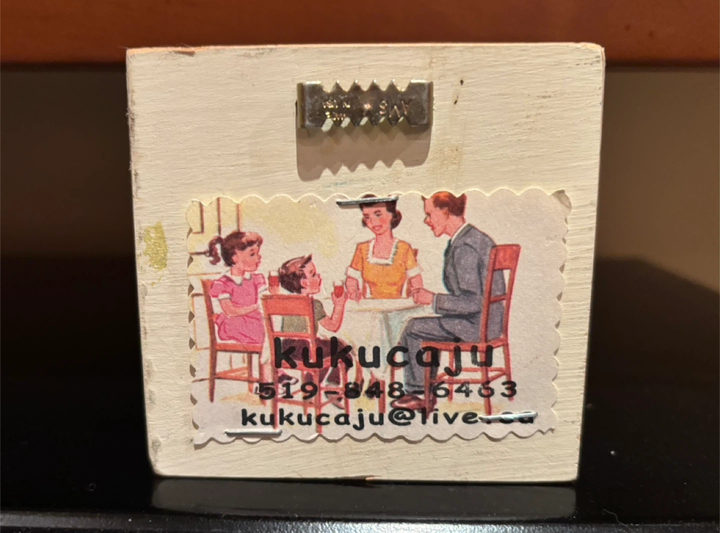🏆Wooden Block Art with Rotary Phone Design - photo 2