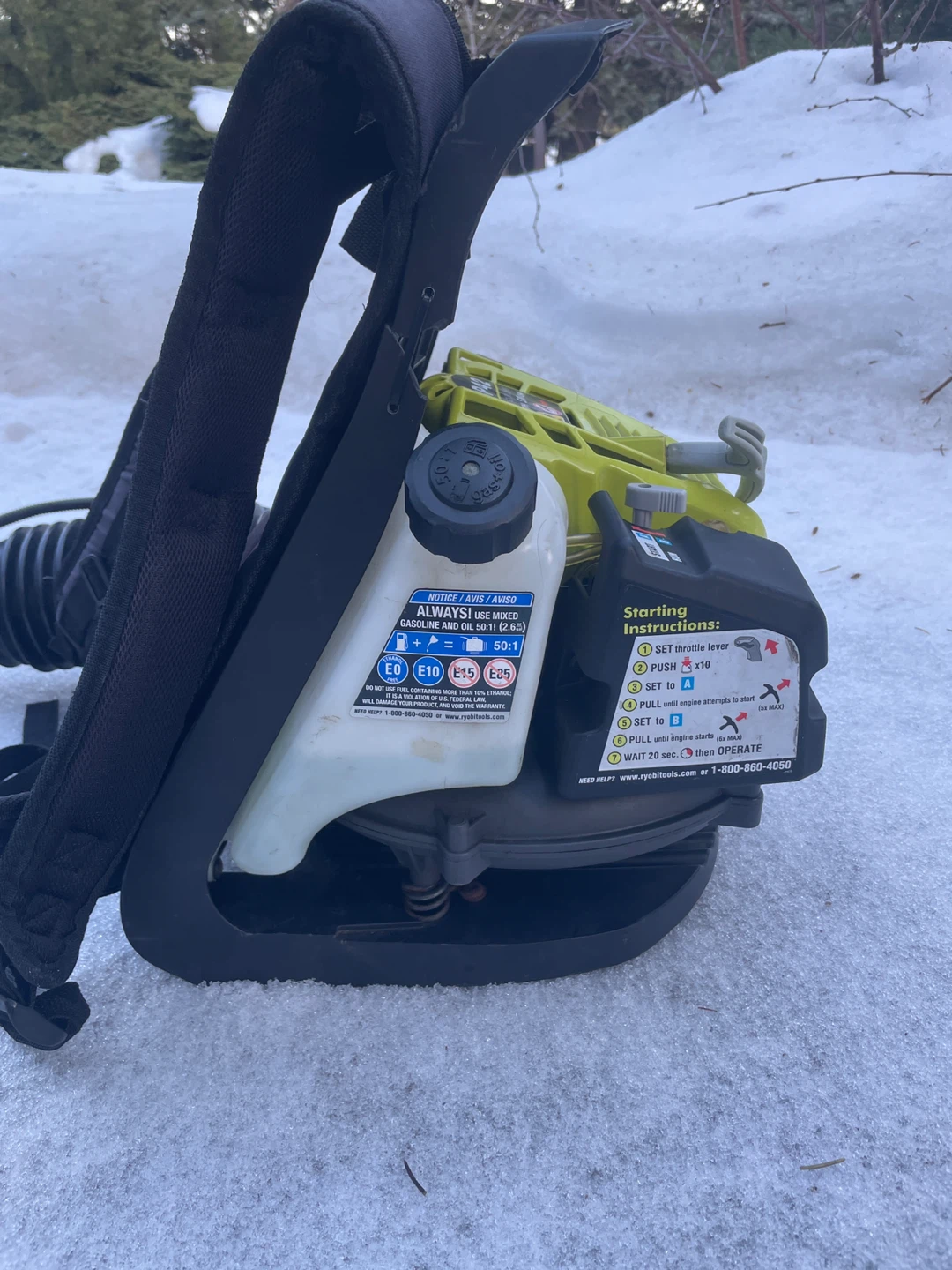 Ryobi Bp42 Gas Backpack Blower - photo 2