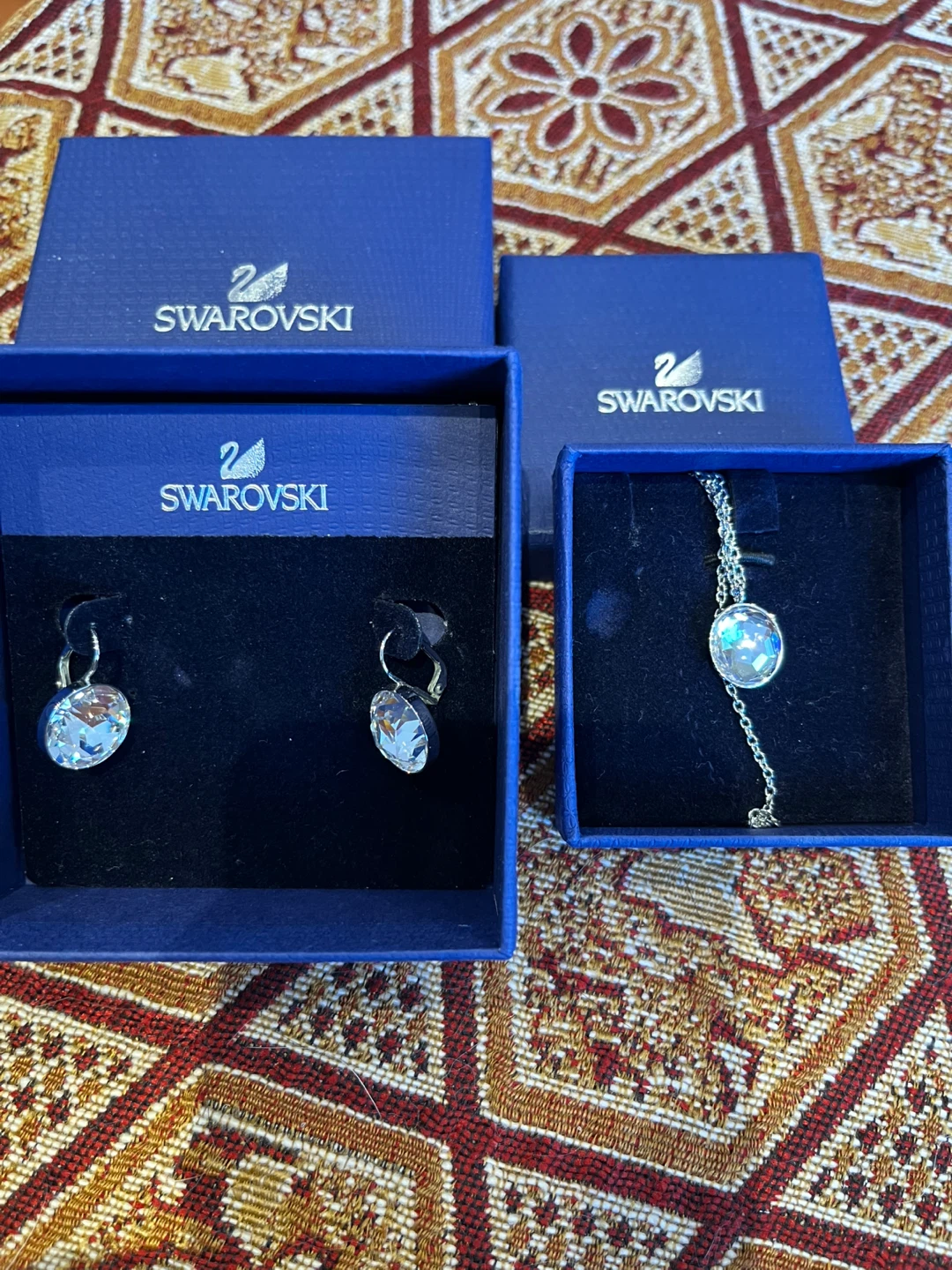 Swarovski Crystal Earrings and Necklace Set
