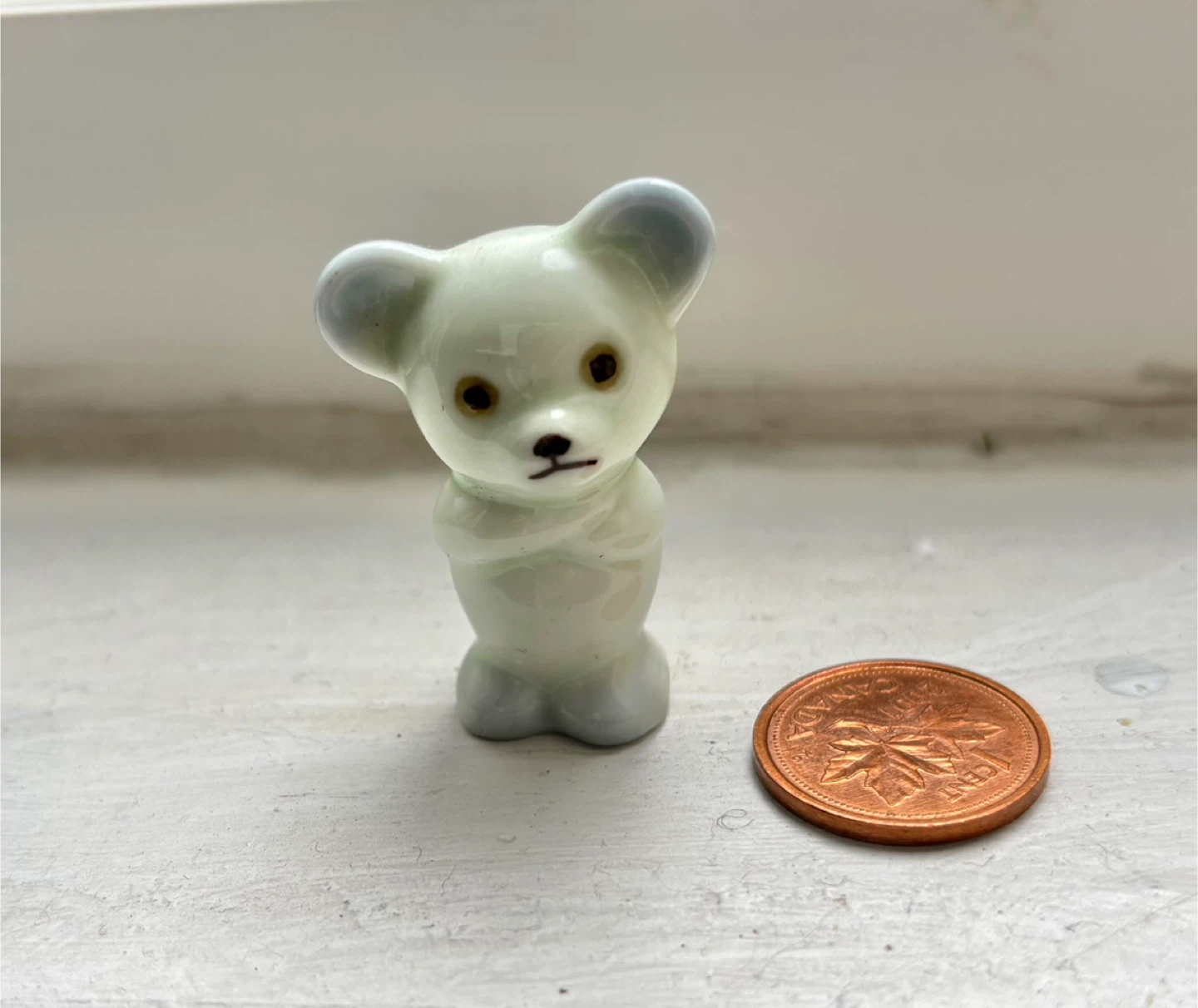 🏆Vintage Miniature Ceramic Teddy Bear Figurine