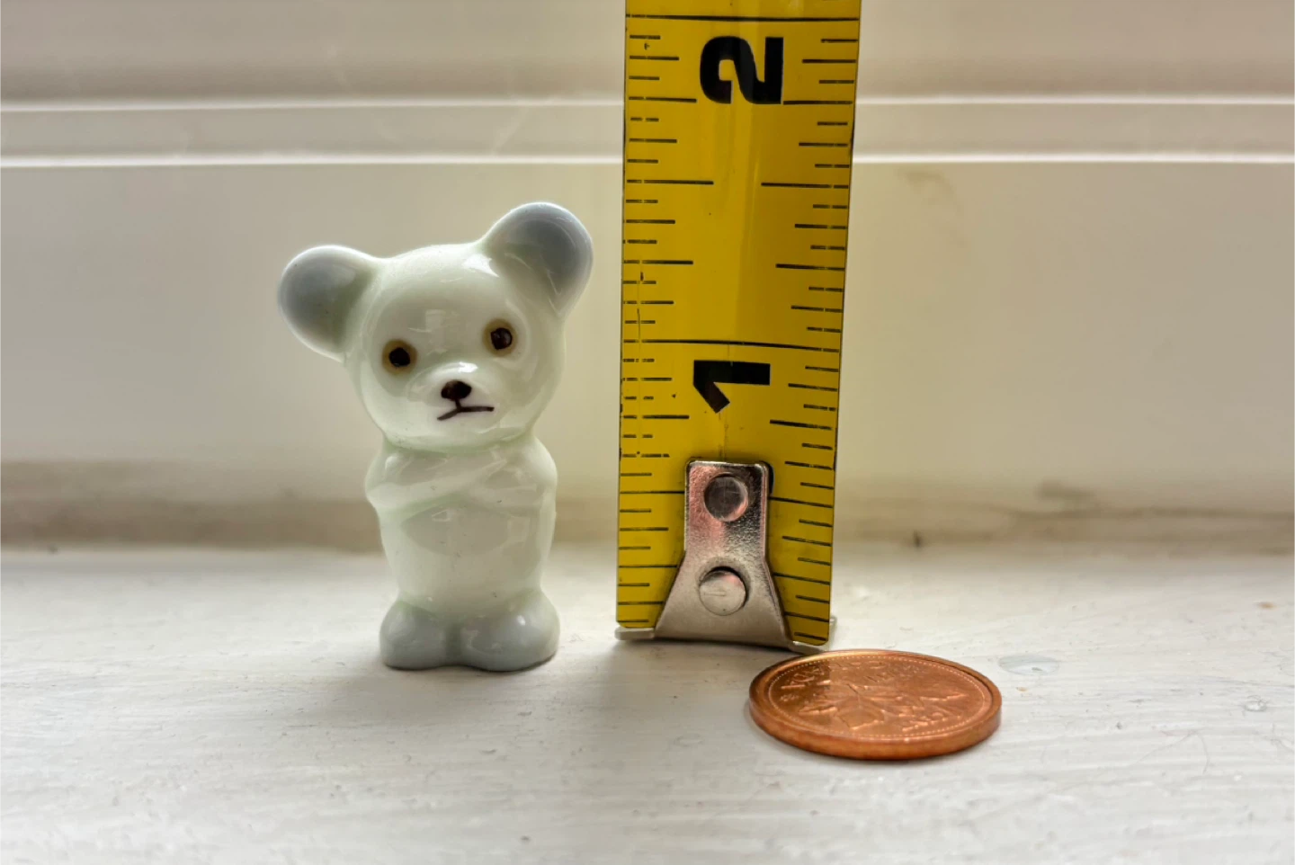 🏆Vintage Miniature Ceramic Teddy Bear Figurine - photo 2