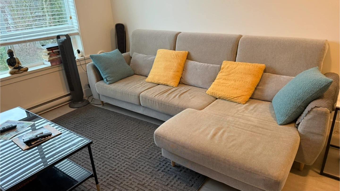 IKEA Sectional Sofa with Chaise - photo 3
