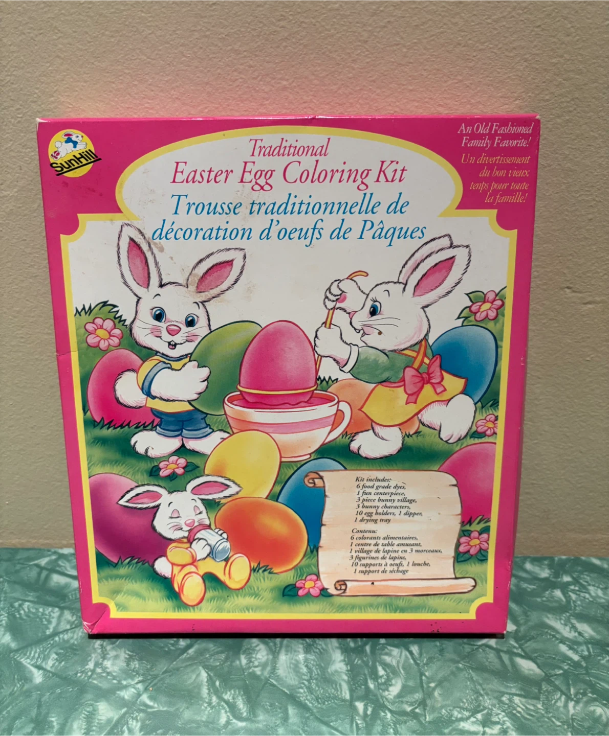 🏆 NIB Vintage Sun Hill Traditional Easter Egg Coloring Kit