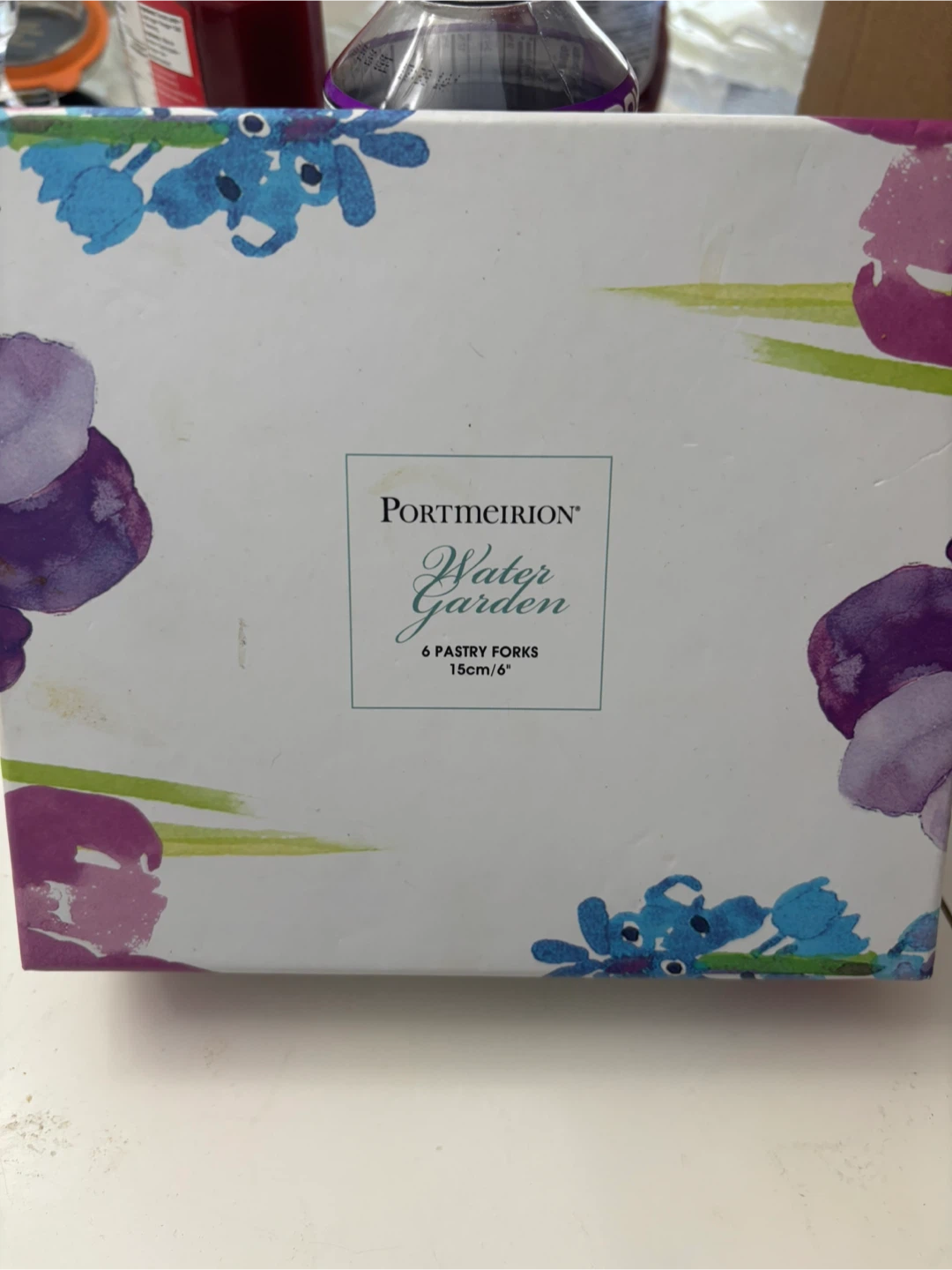 Portmeirion Water Garden 6 Pastry Forks Set