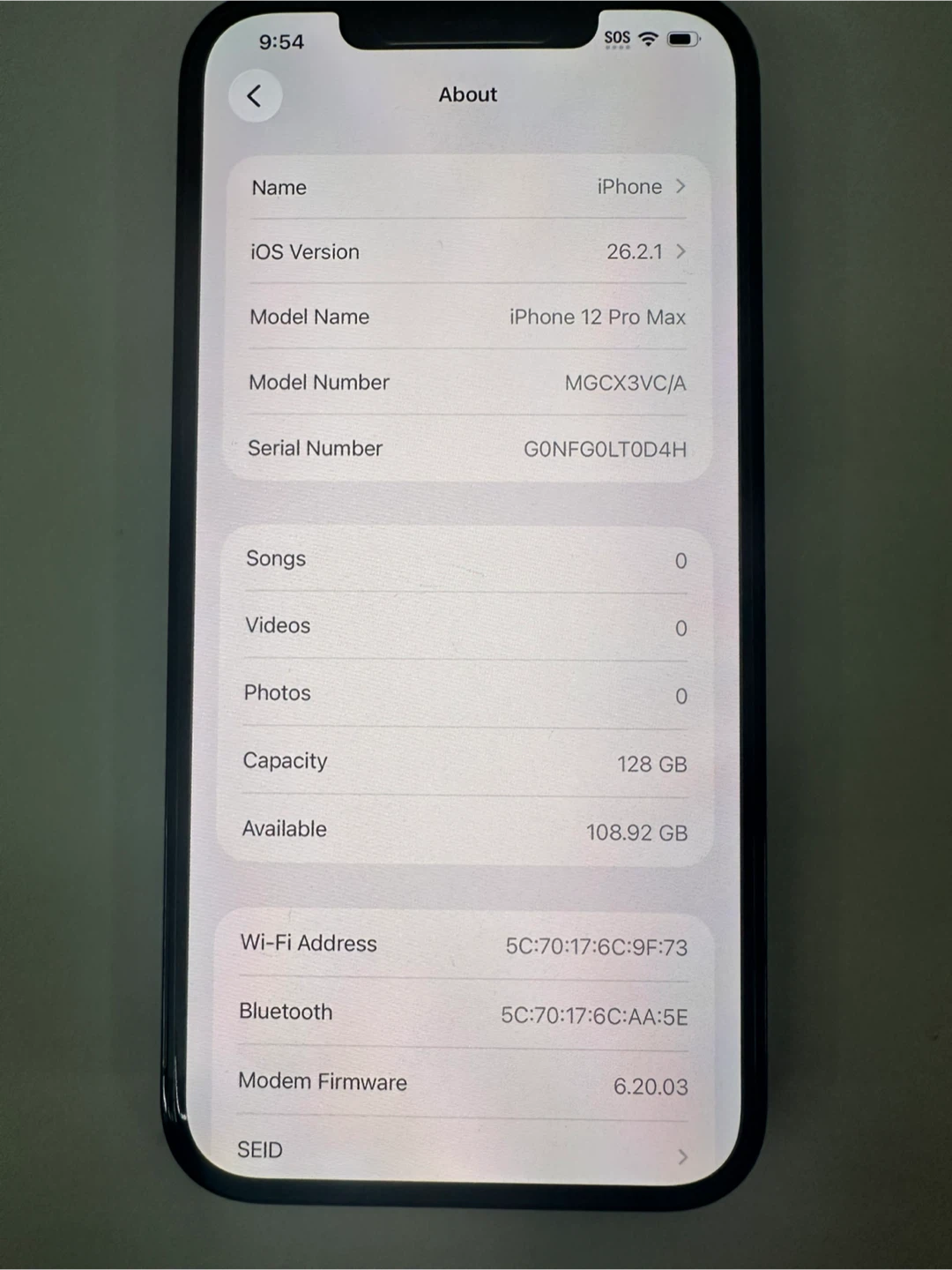 Apple iPhone 12 Pro Max Pacific Blue 128gb Dual Sim 80 % Battery - photo 5