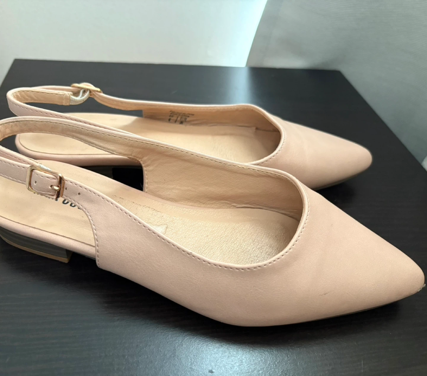 Women's Pink Pointed Toe Slingback Flats ‼️final sale‼️🏆