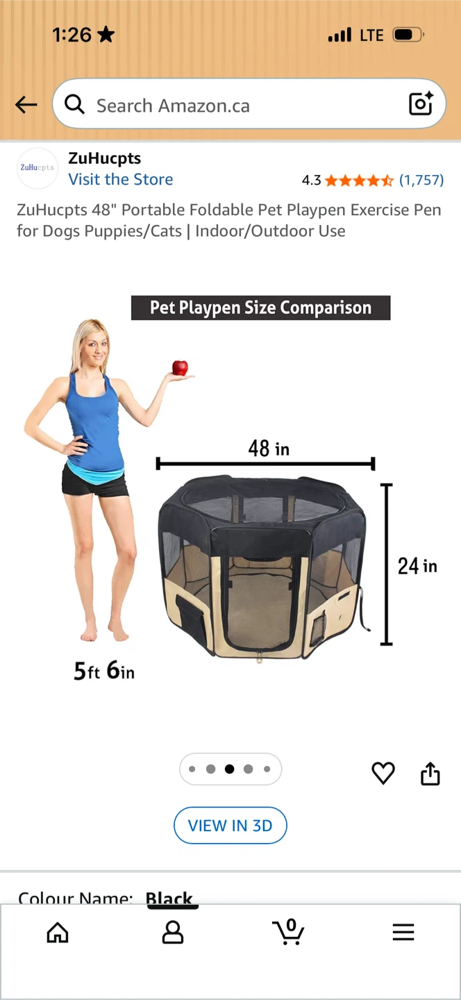 ZuHucpts 48" Portable Foldable Pet Playpen Exercise Pen - photo 3