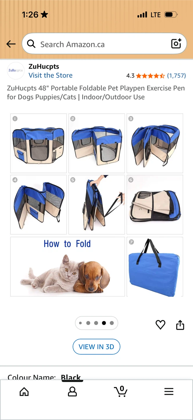 ZuHucpts 48" Portable Foldable Pet Playpen Exercise Pen - photo 4
