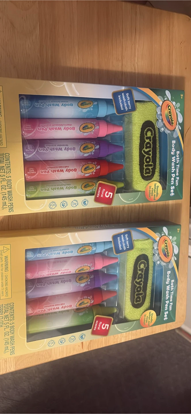 Crayola Bath Time Fun Body Wash Pen Set with Wash Cloth - photo 2