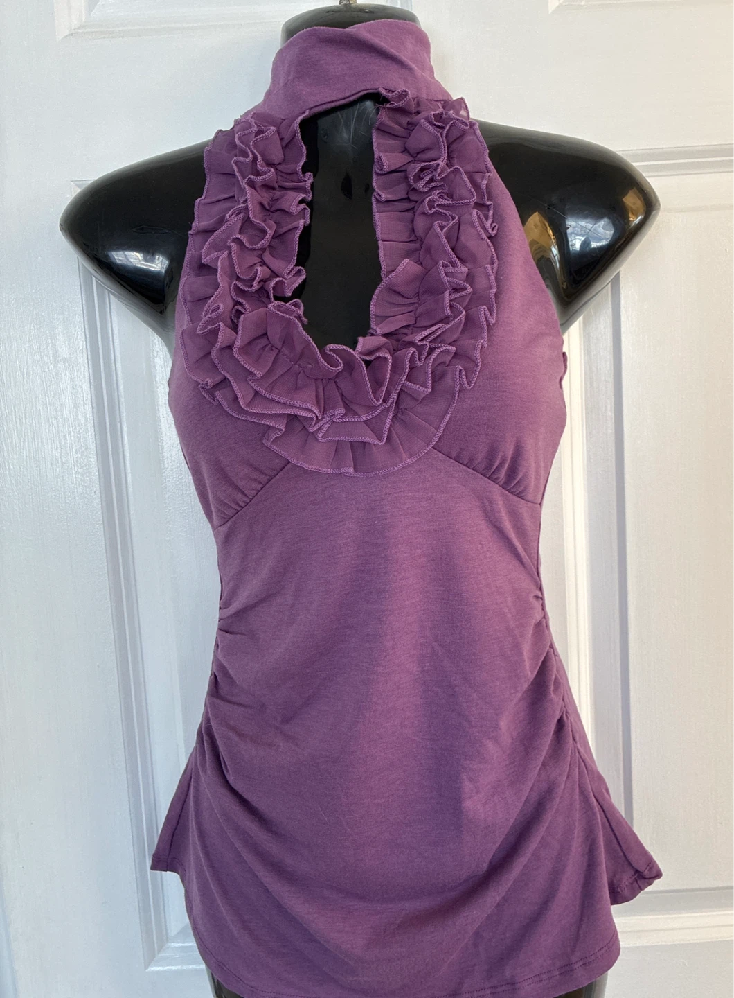 Purple Halter Top - Size S