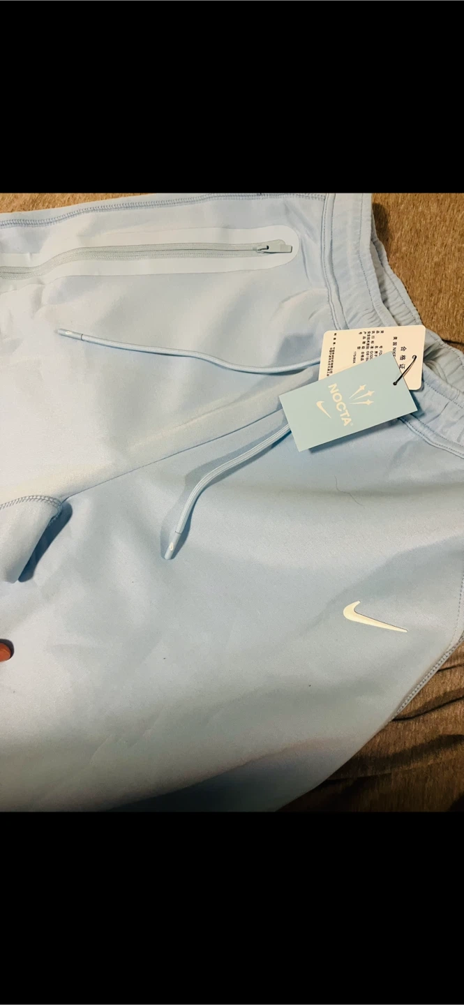 Nike NOCTA Baby Blue Fleece Hoodie & Sweatpants Set - Large - photo 2