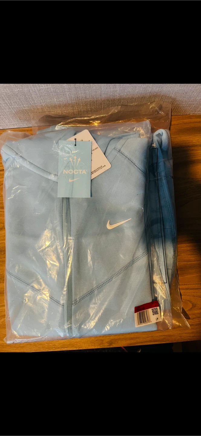 Nike NOCTA Baby Blue Fleece Hoodie & Sweatpants Set - Large - photo 5