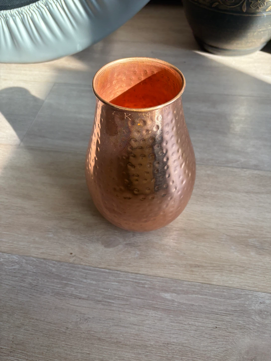 Copper Water Bottle with Lid - photo 4