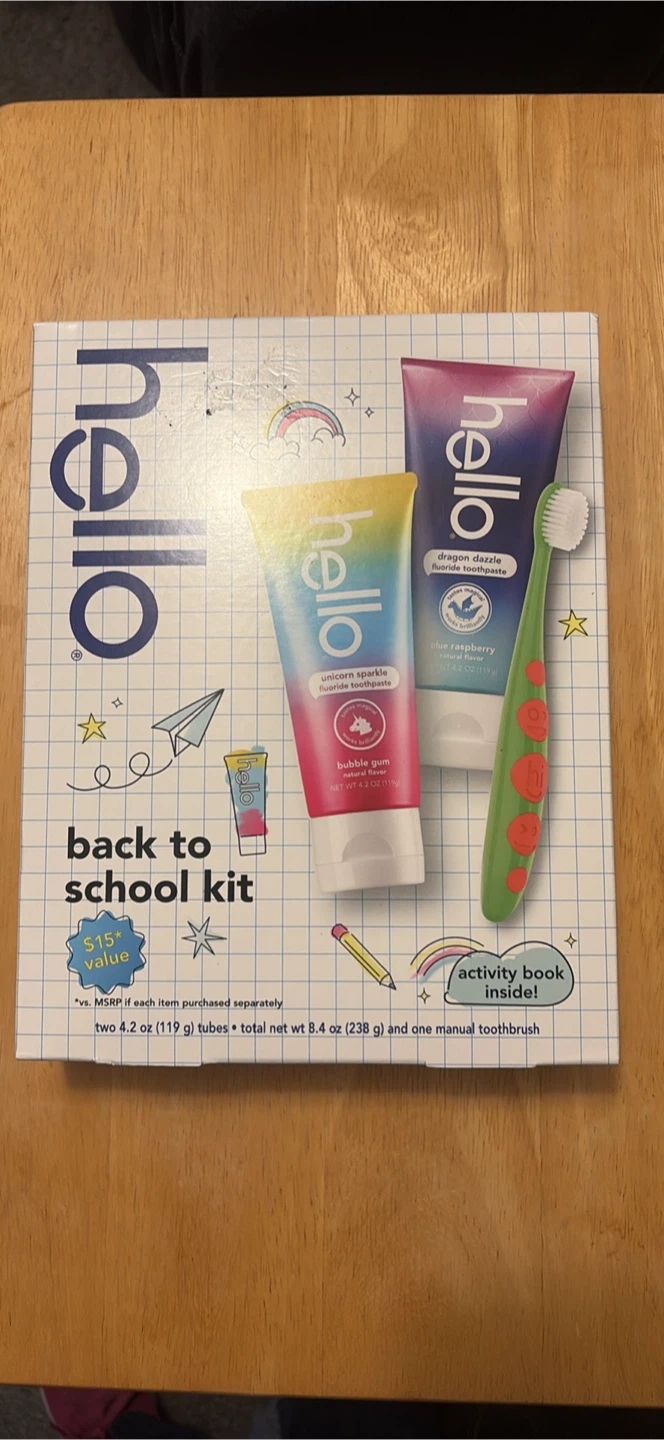 Toothpastes and toothbrush set