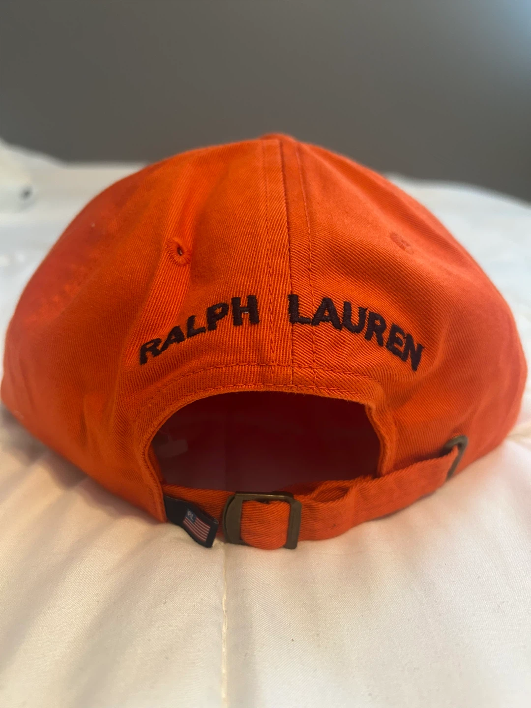 Vintage 90s Polo Jeans Co. Orange Baseball Cap Rare NWT - photo 3