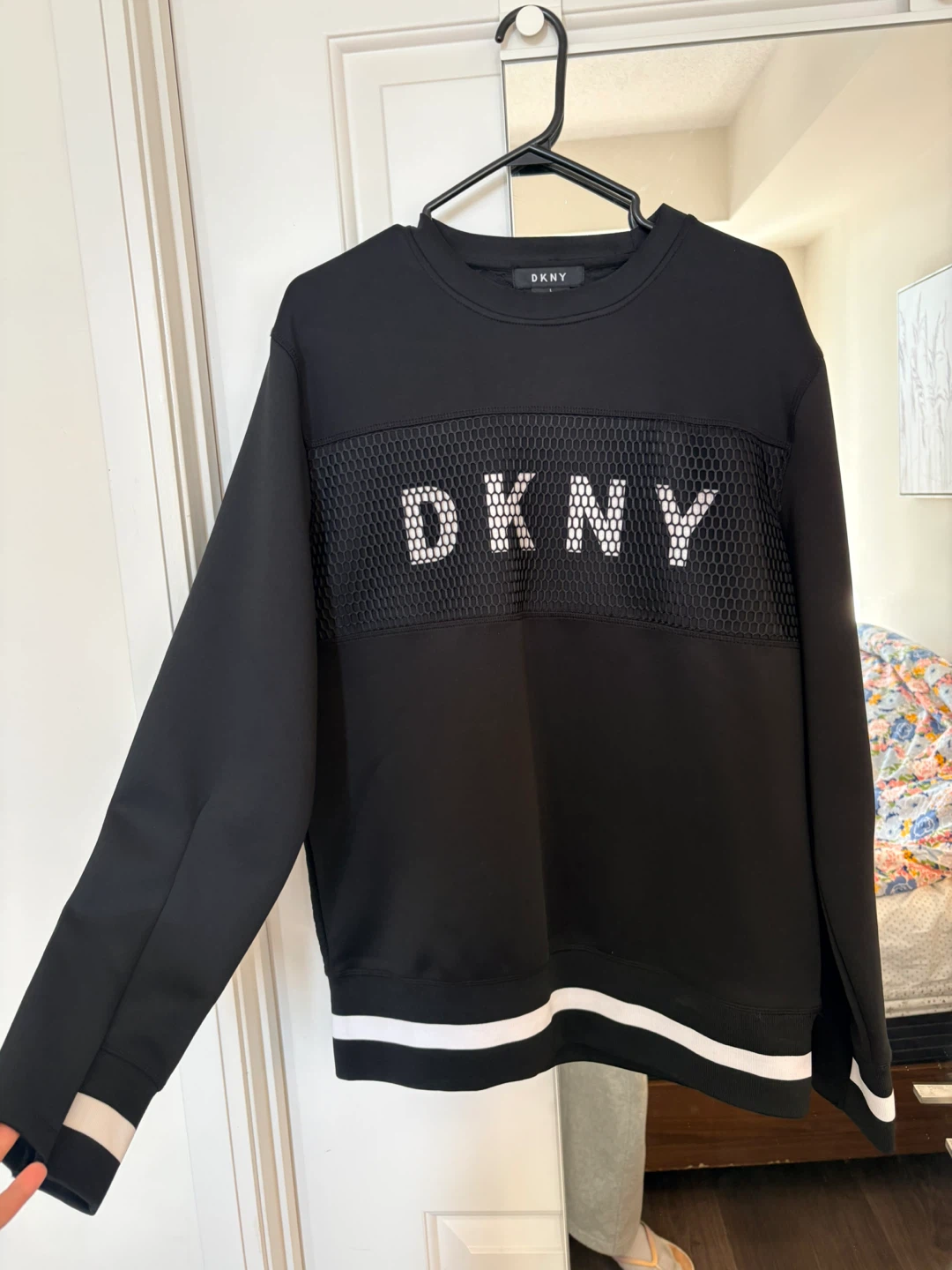 DKNY Black Sweatshirt - Size L