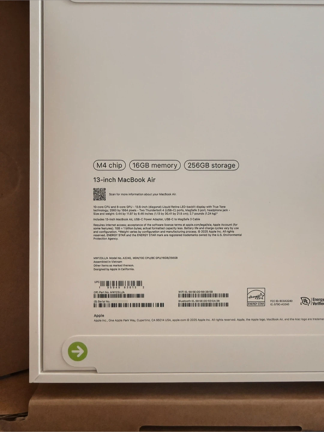 NEW MacBook Air M4 13” Midnight - 16GB / 256GB - photo 4