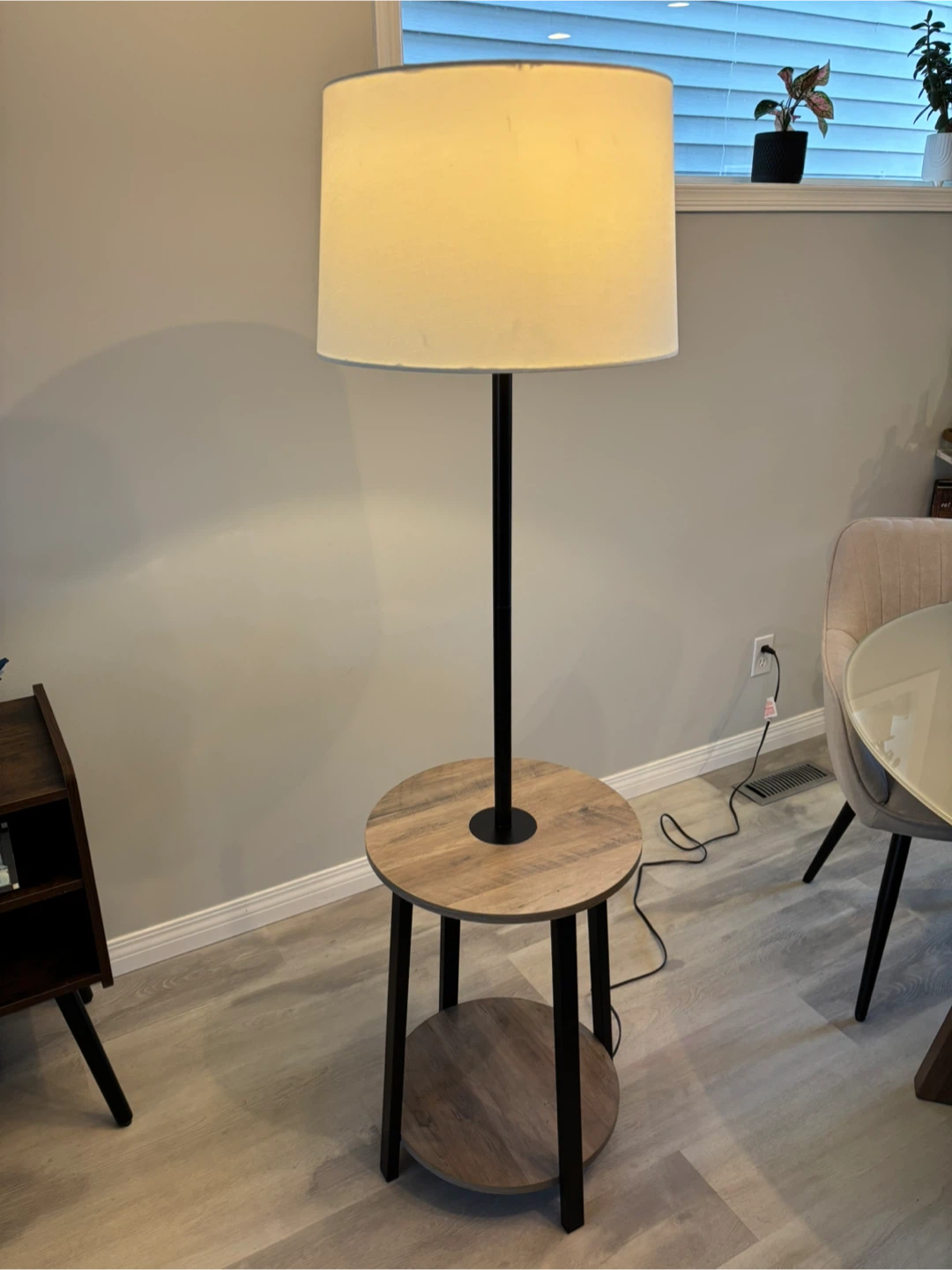 Floor Lamp with Side Table - photo 2