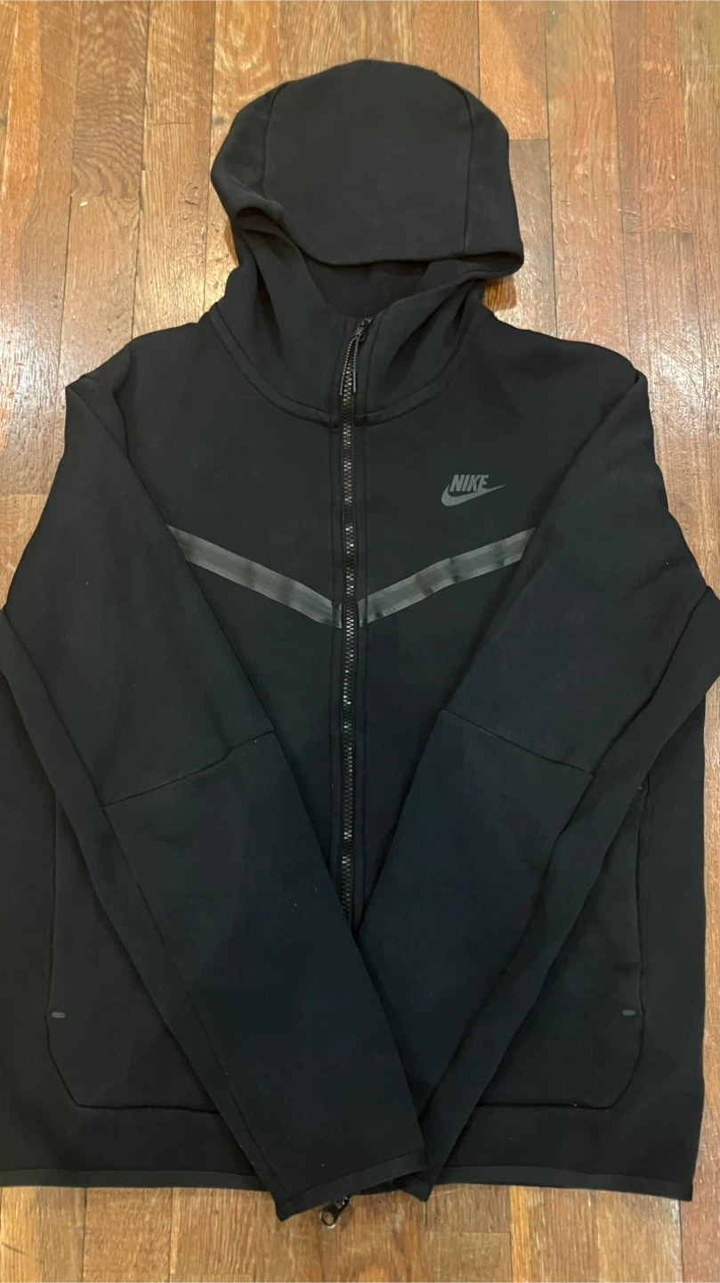Nike Tech Fleece Full Zip Hoodie Black - photo 4