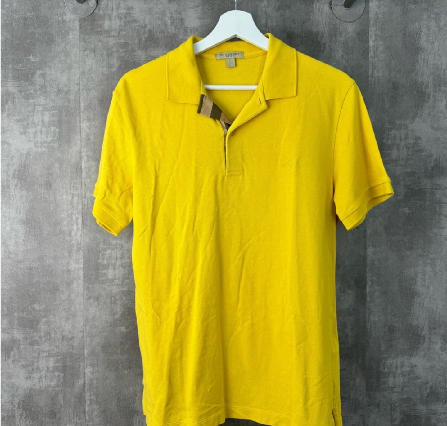 Burberry Brit Yellow Cotton Polo Shirt - Size M