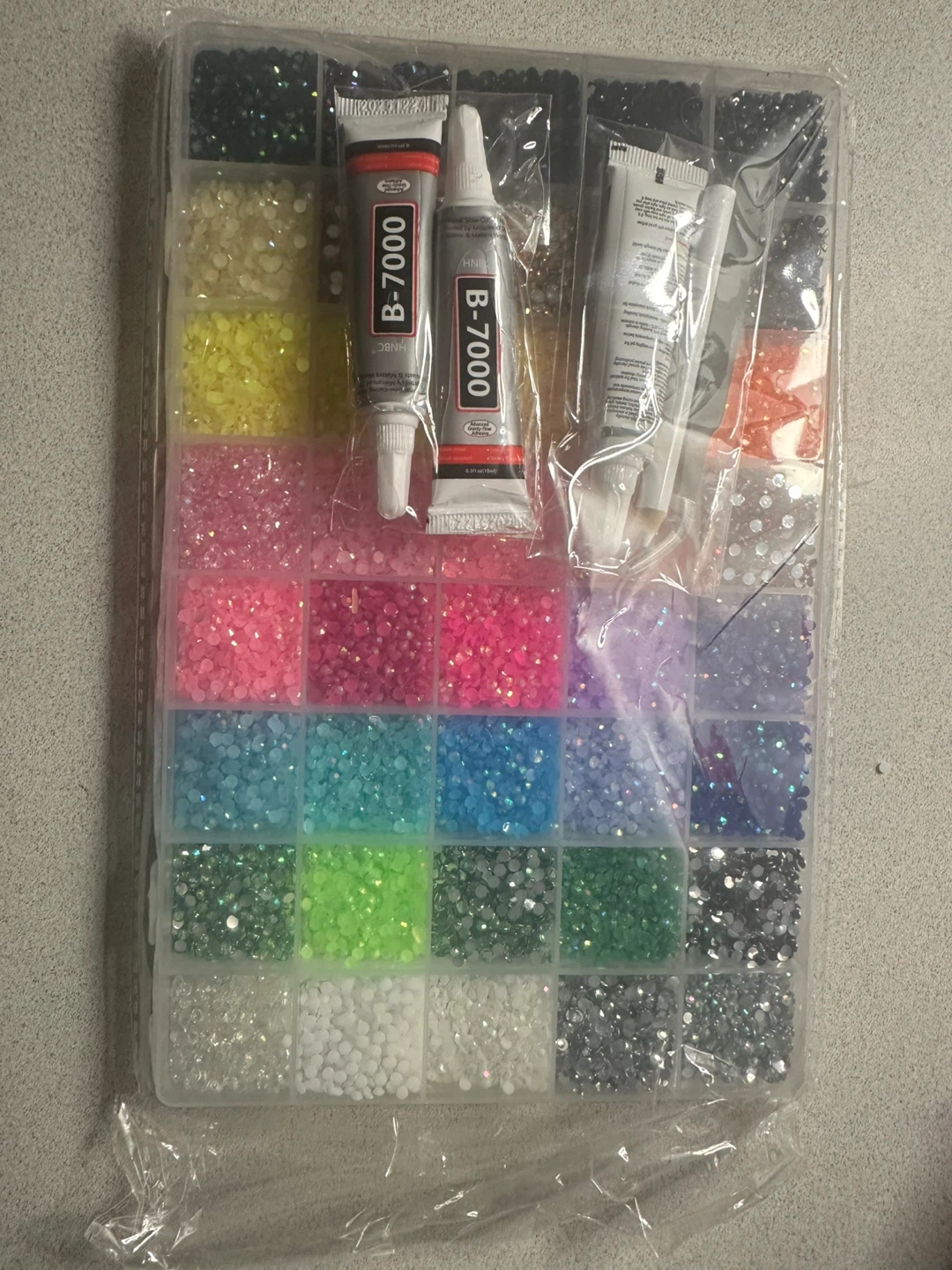 40 Colours Rhinestone Gems Craft Kit with Glue - photo 4