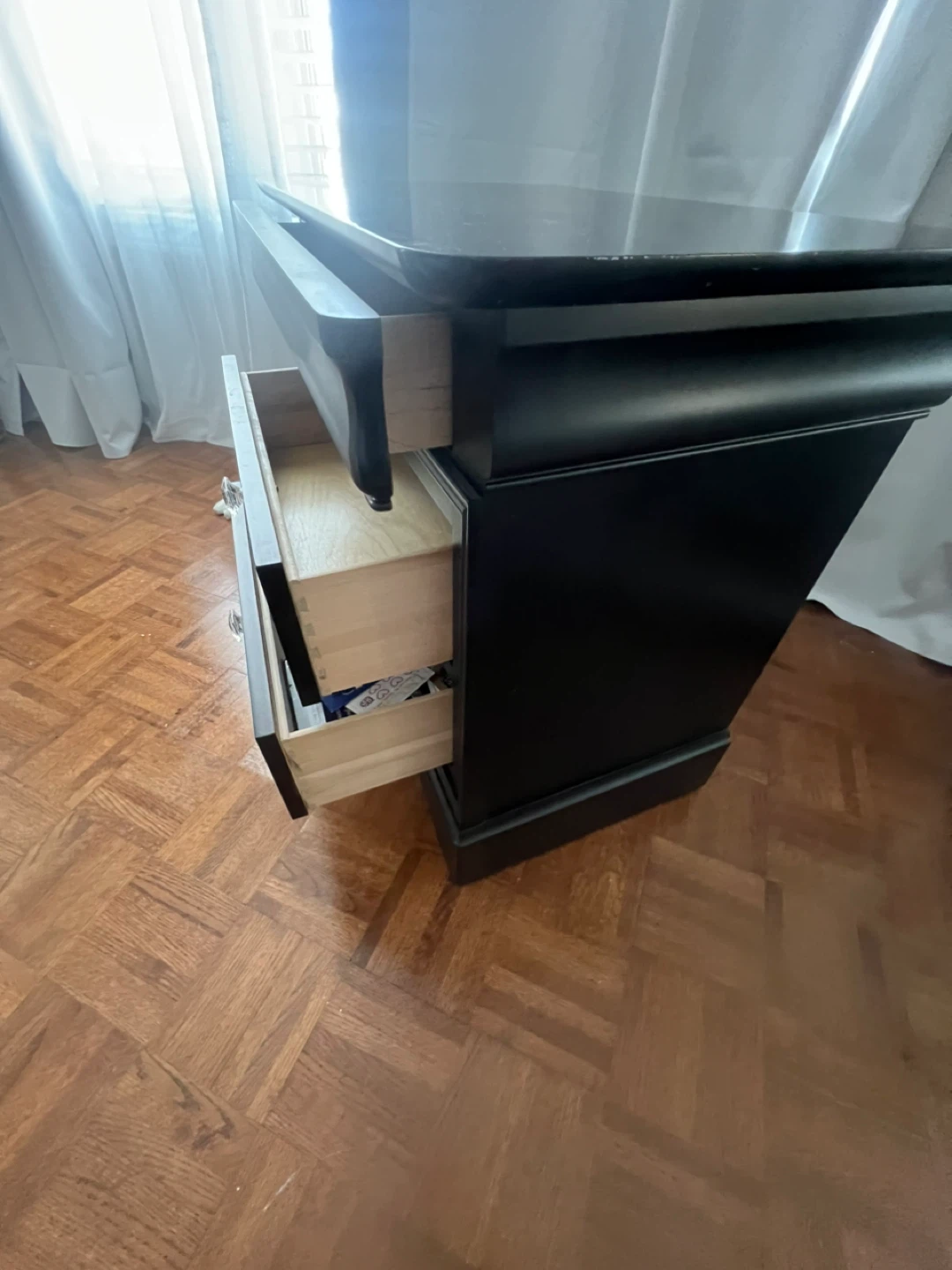 Espresso brown Two-Drawer Nightstand - photo 5