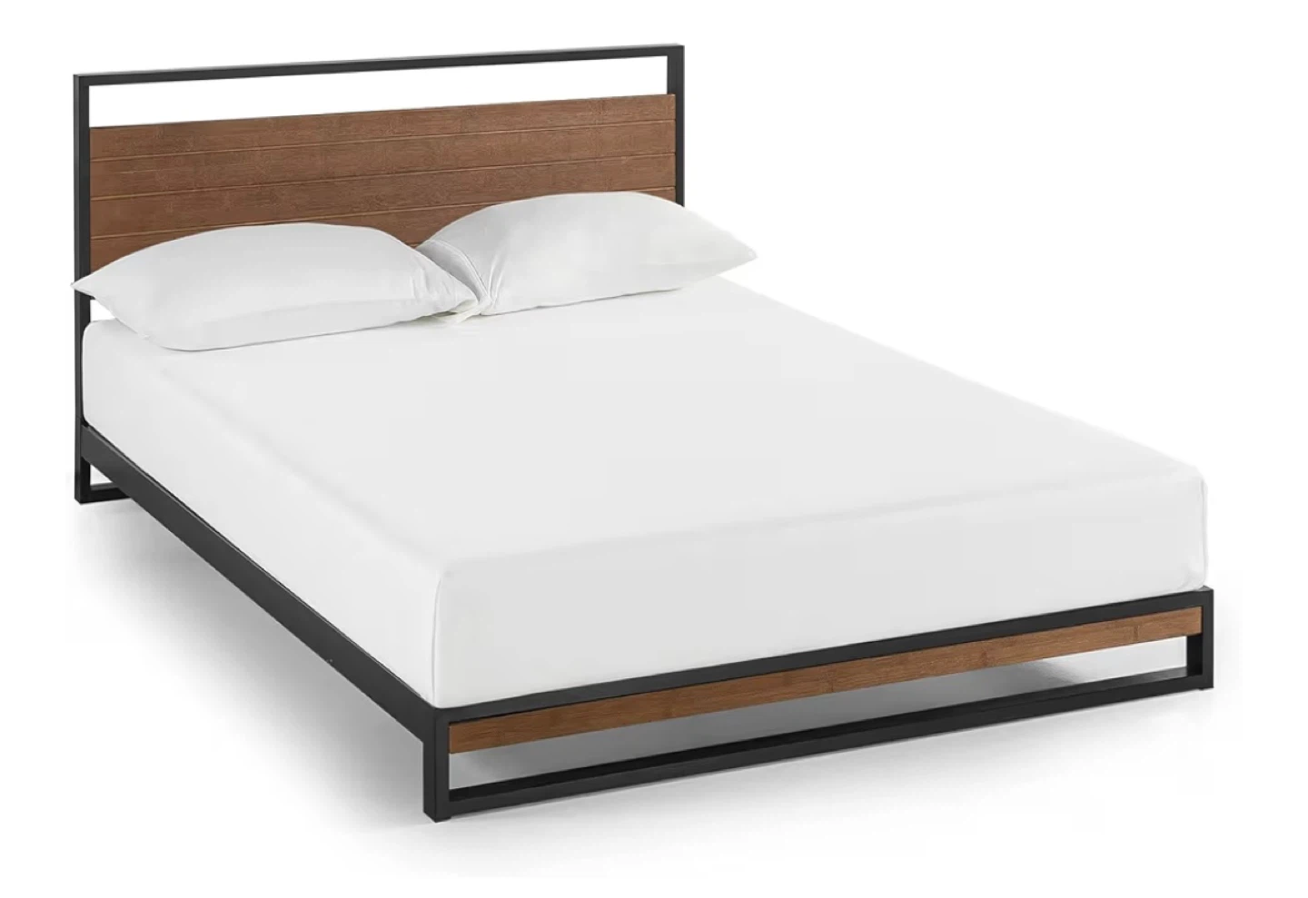 Full Bed Frame with Wood Headboard - photo 4